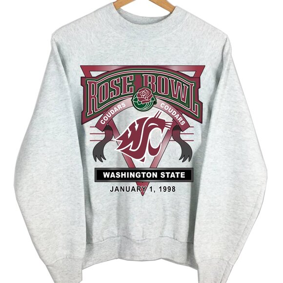 Washington State Cougars Sweatshirt WAZZU WSU Cougars 1998 Rose Bowl Sweatshirt - Picture 2 of 2